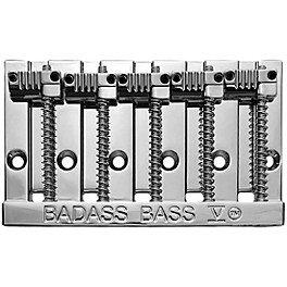 Leo Quan Badass V 5-String Bass Bridge With Grooved Sad... Leo Quan Badass V 5-String Bass Bridge With Grooved Saddles Chrome