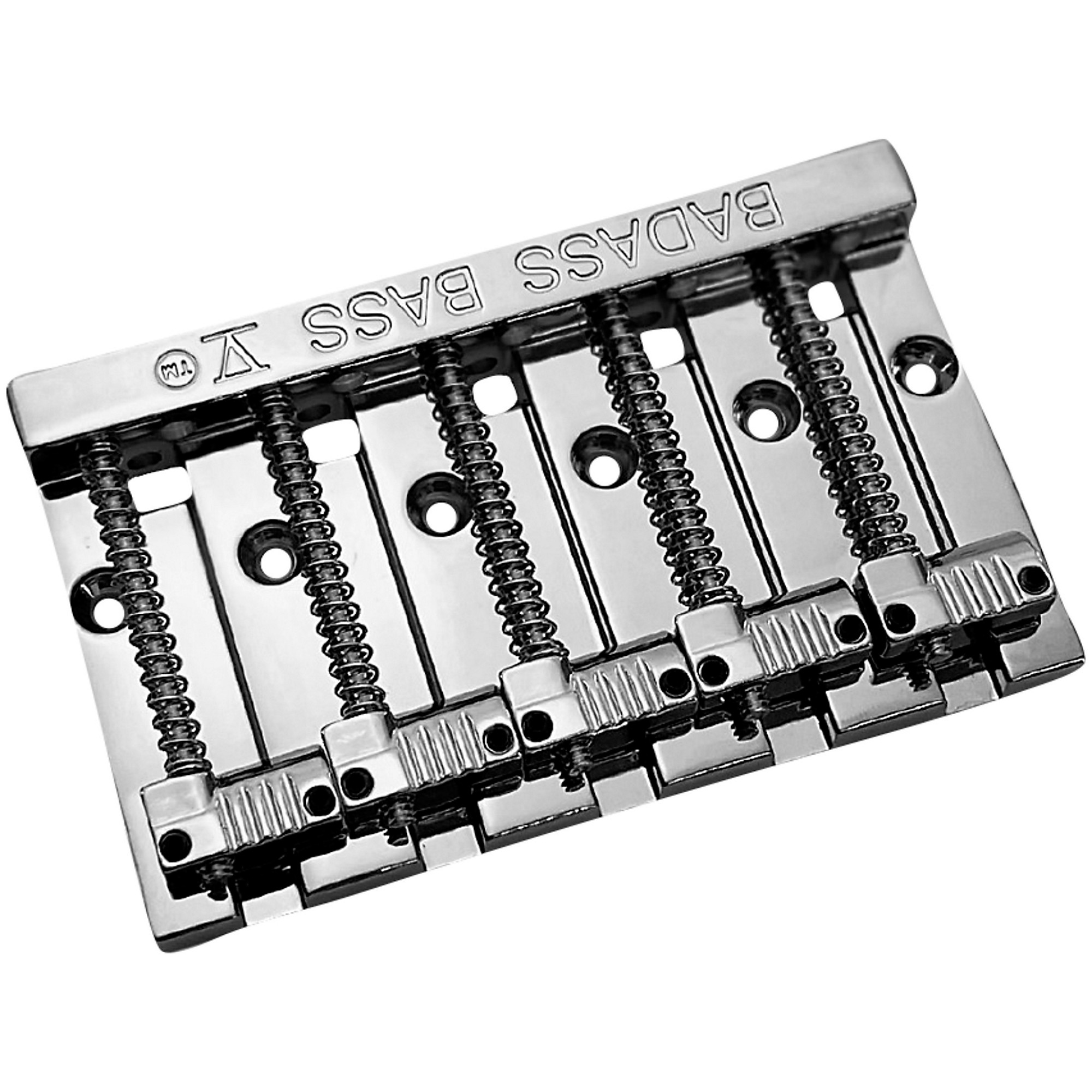 ベース BADASS BASS Bridge V Leo Quan Badass V 5-String Bass Bridge With Grooved Saddles Chrome