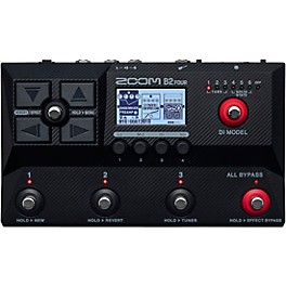 Zoom B2 Four Multi-Effects Processor for Bass Black