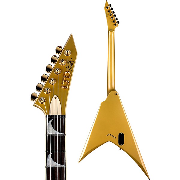 ESP LTD Kirk Hammett Signature KH-V Electric Guitar Metallic Gold Sparkle