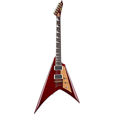 Esp Ltd Kirk Hammett Signature Kh-V Electric Guitar Red Sparkle for sale