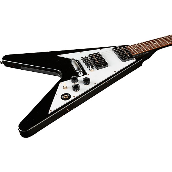 Gibson Custom Kirk Hammett 1979 Flying V Electric Guitar Ebony
