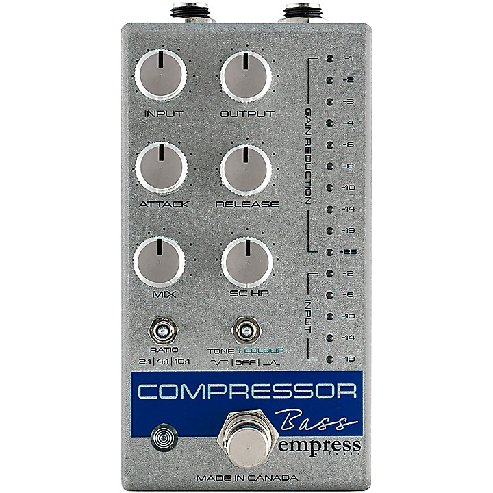 Open Box Empress Effects Bass Compressor Pedal Silver Open Box Empress Effects Bass Compressor Pedal Silver