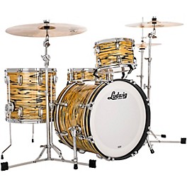 Ludwig Legacy Mahogany 3-Piece Downbeat Shell Pack with 20 in. Bass Drum Lemon Oyster