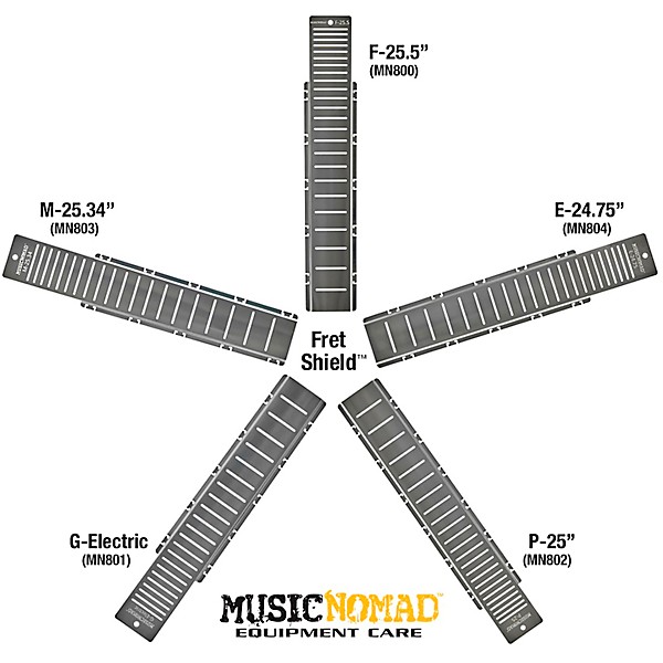 Music Nomad Fret Shield Fretboard Protector for P-25 Guitar Fret Scale