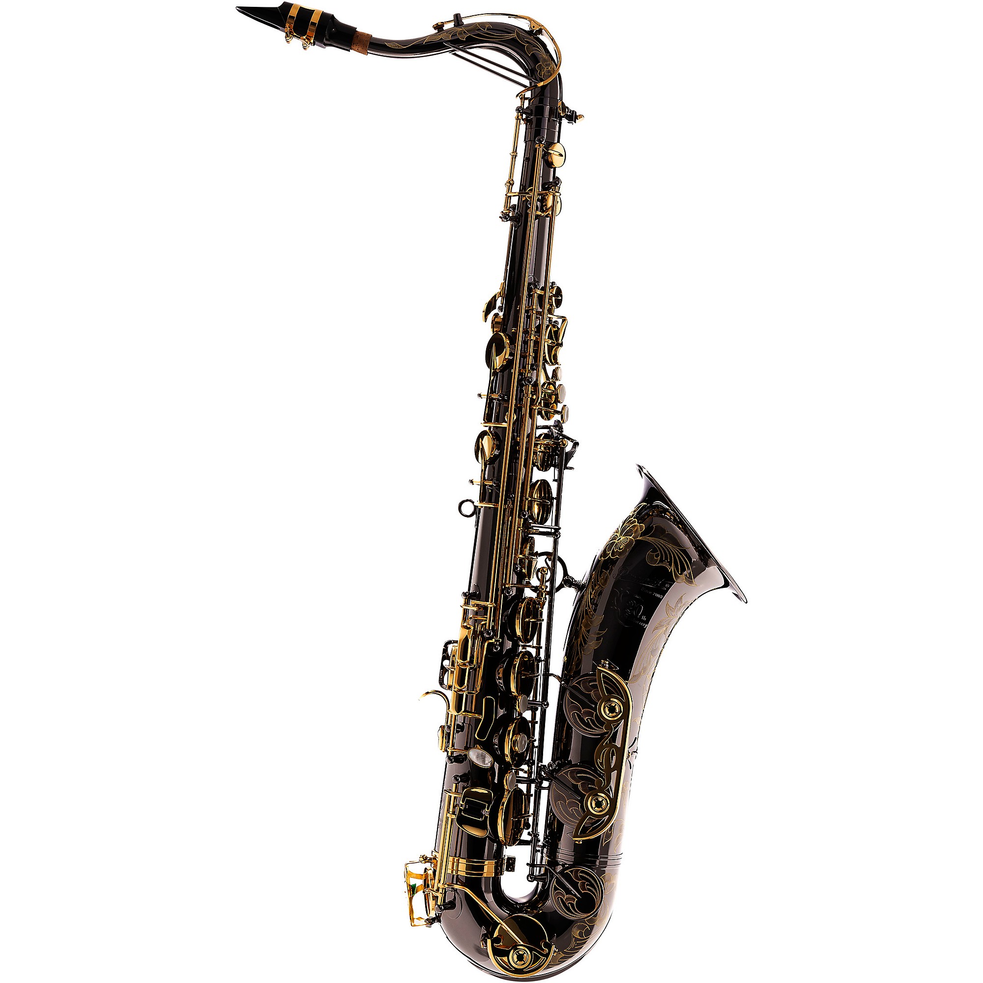 P. Mauriat PMXT-66RBX 20th Anniversary Special-Edition Tenor Saxophone  Outfit With Kirk Whalum Signature Edition Neck Black Nickel Plated Gold  Lacquer 