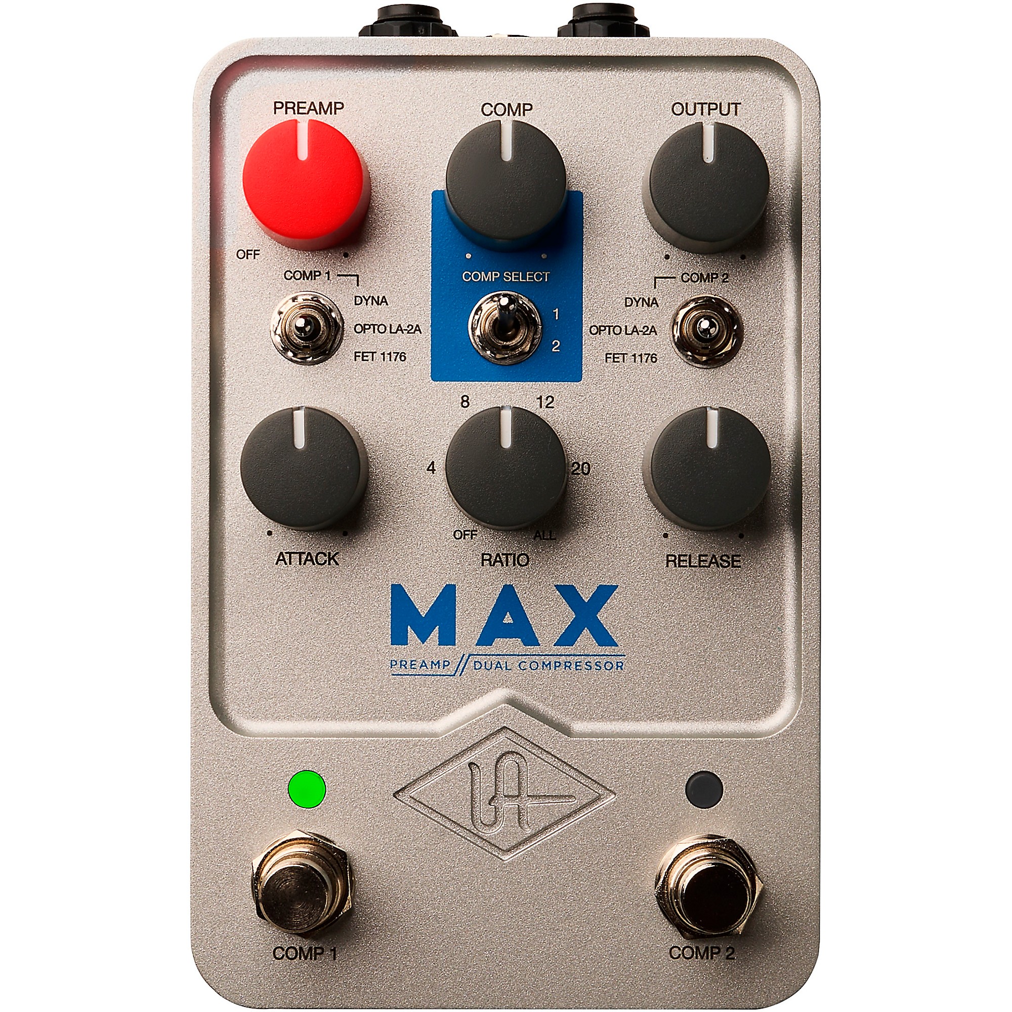 Universal Audio UAFX Max Preamp & Dual Compressor Effects Pedal 