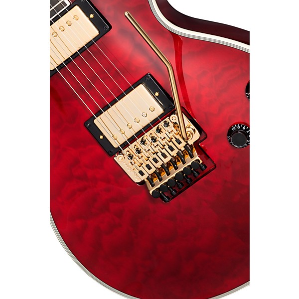 Open Box Epiphone Alex Lifeson Les Paul Custom Axcess Electric Guitar Level 2 Ruby 197881121044