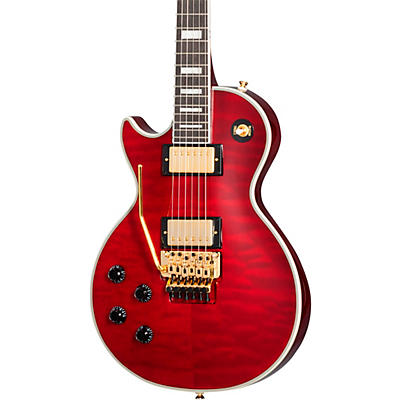 Epiphone Alex Lifeson Les Paul Custom Axcess Left-Handed Electric Guitar Ruby for sale