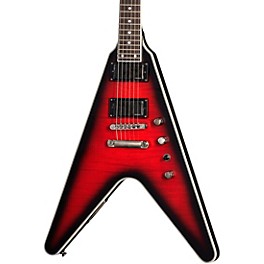 Blemished Epiphone Dave Mustaine Flying V Prophecy Electric Guitar Level 2 Aged Dark Red Burst 197881167172