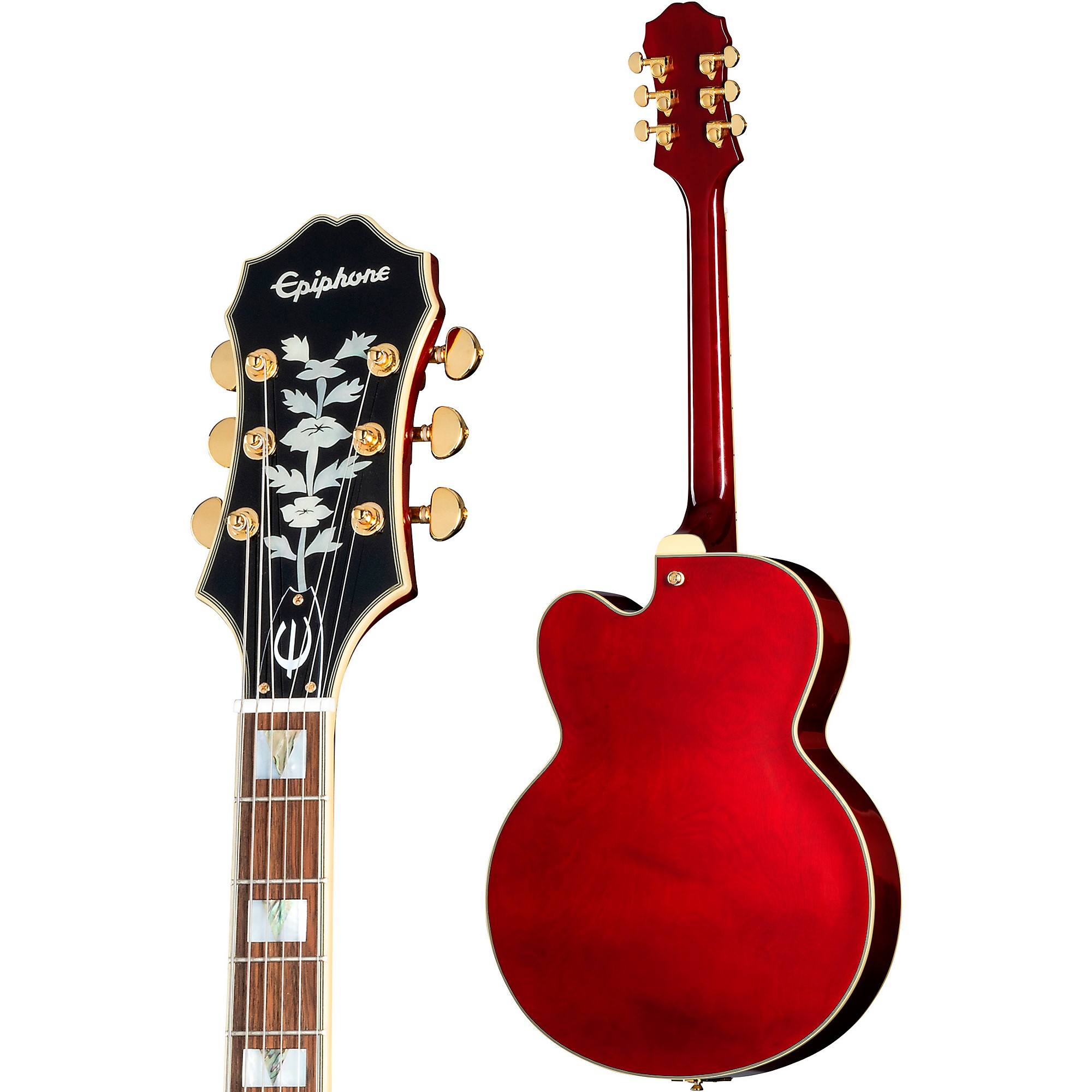 Amazon.com: Epiphone Broadway Archtop Hollowbody, Wine Red