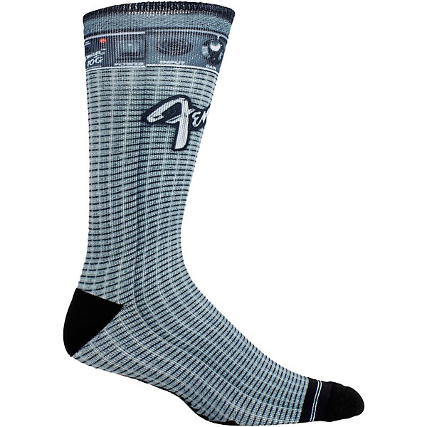 Fender Dye Sublimation Crew Socks Black