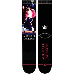 Perri's Michael Jackson Red Jacket Dye Sub Socks Black