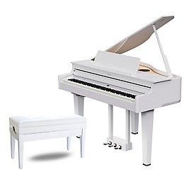 Roland GP-6 Digital Grand Piano With Bench Polished White