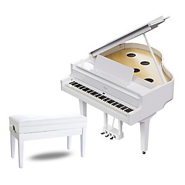 Roland GP-9 Digital Grand Piano With Bench Polished White