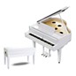 Roland GP-9 Digital Grand Piano With Bench Polished White thumbnail