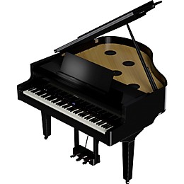 Roland GP-9M Digital Grand Piano With Moving Keys and Bench Polished Ebony