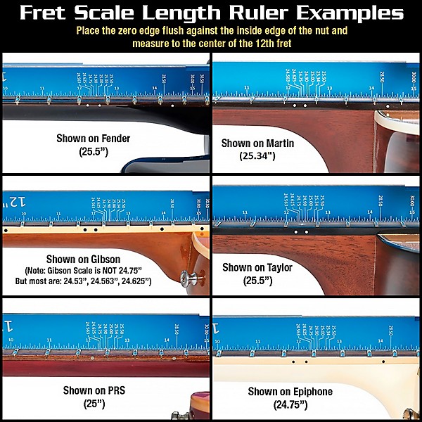 Music Nomad Tri-Beam 3 'n 1 Straightedge & Scale Length Ruler