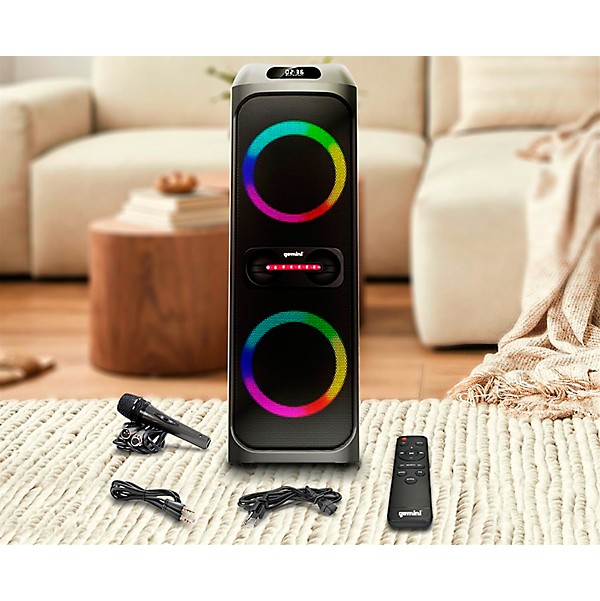 Gemini GHK-2800 Bluetooth Speaker System With LED Party Lighting