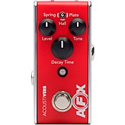 Fishman Afx Acoustiverb Reverb Effects Pedal Red for sale