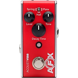 Open Box Fishman AFX AcoustiVerb Reverb Effects Pedal Level 1 Red