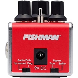 Fishman AFX AcoustiVerb Reverb Effects Pedal Red