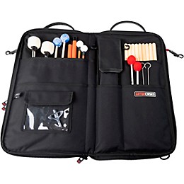 Gator Deluxe Faux Leather Drum Stick Bag Black