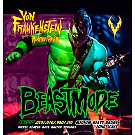 Von Frankenstein Monster Gear Bea... Von Frankenstein Monster Gear BeastMode Nickel Plated Bass Strings Medium Heavy (50-110)