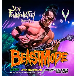 Von Frankenstein Monster Gear Bea... Von Frankenstein Monster Gear BeastMode Nickel Plated Bass Strings Medium Light (45-105)