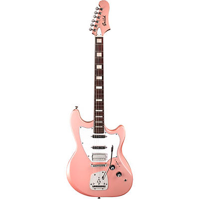 Guild Surfliner Deluxe Solid Body Electric Guitar With Guild Floating Vibrato Tailpiece Rose Quartz Metallic for sale