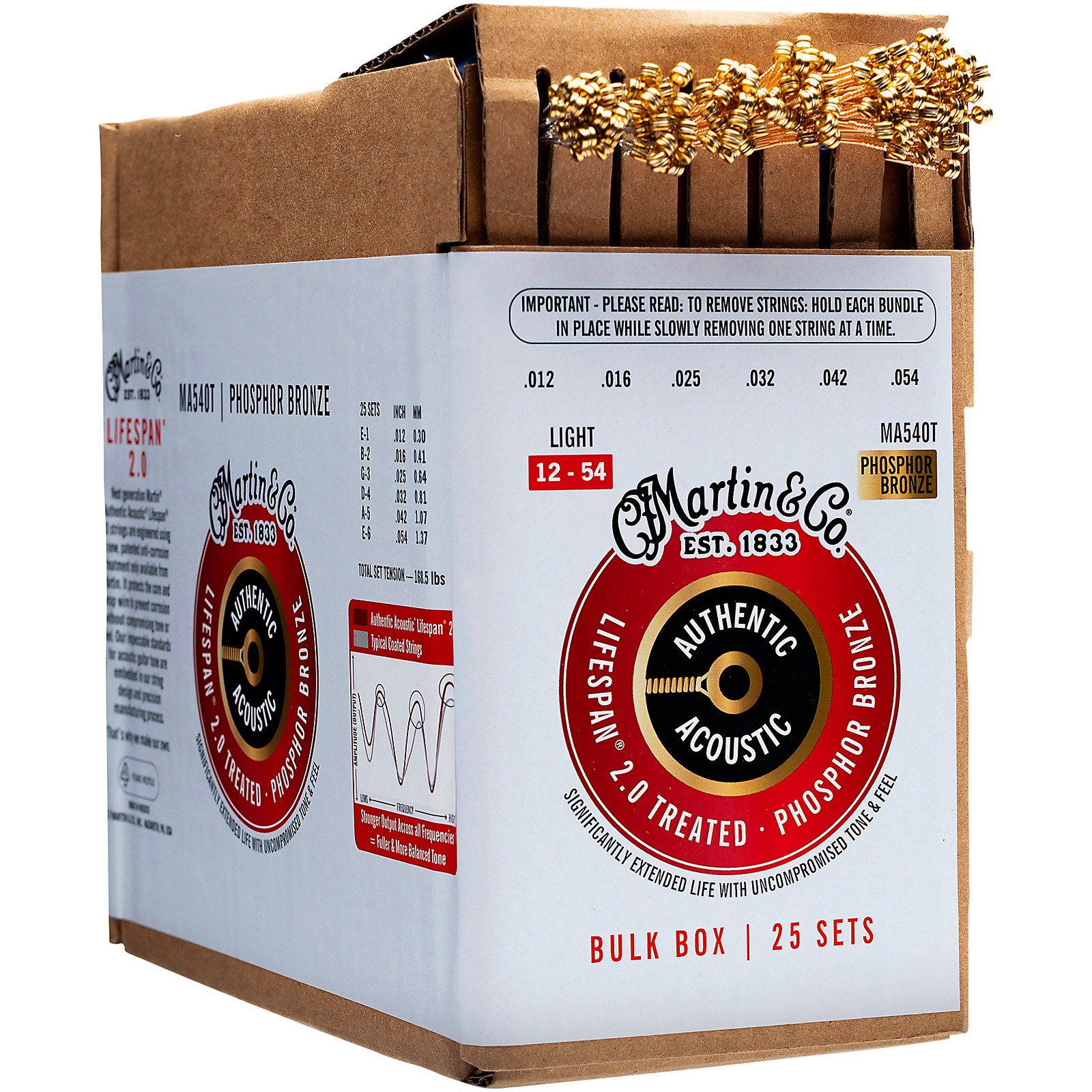 Martin Authentic Lifespan 2.0 Treated Phosphor Bronze Acoustic Guitar