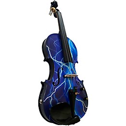 Rozanna's Violins Electro Blue Lightning Series Violin Outfit 4/4