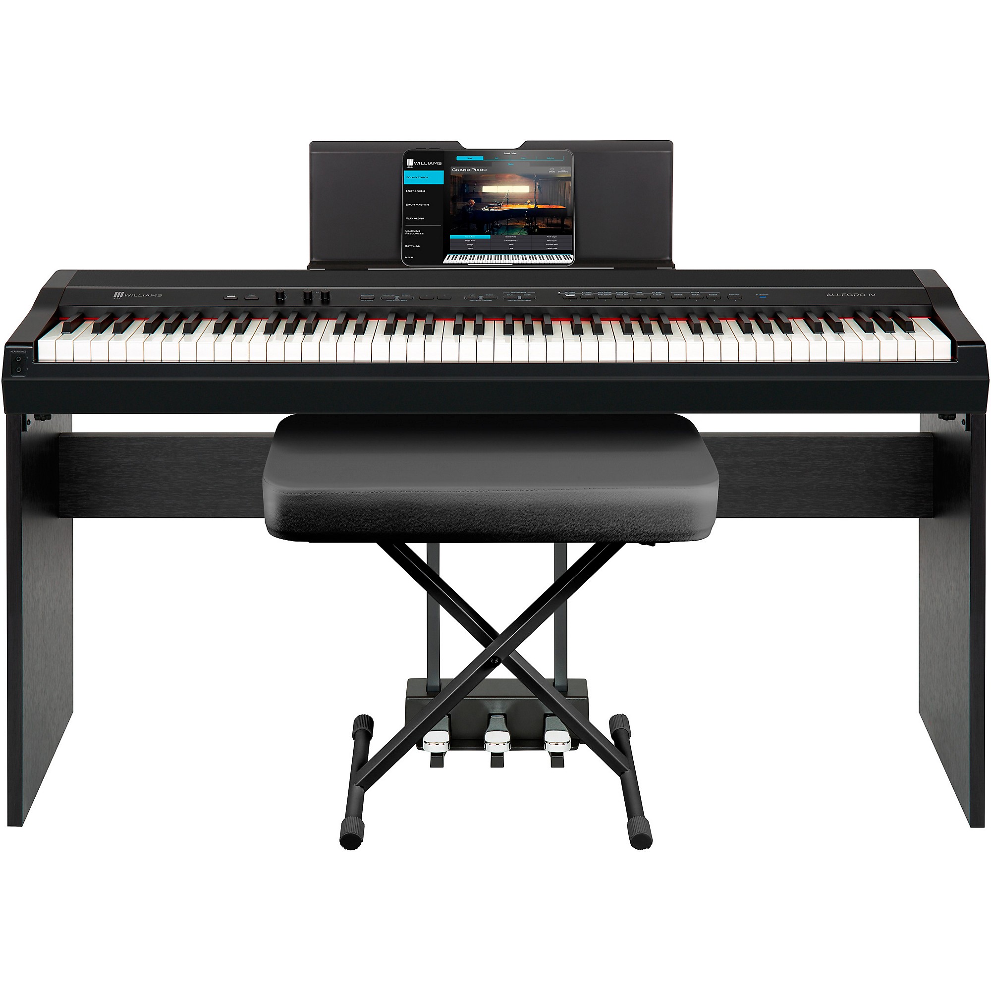 Williams Allegro IV In-Home Pack Digital Piano With Stand, Bench