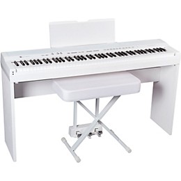Open Box Williams Allegro IV In-Home Pack Digital Piano With Stand, Bench and Piano-Style Pedal Level 1 White