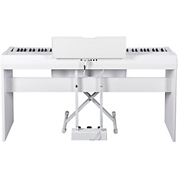 Open Box Williams Allegro IV In-Home Pack Digital Piano With Stand, Bench and Piano-Style Pedal Level 1 White