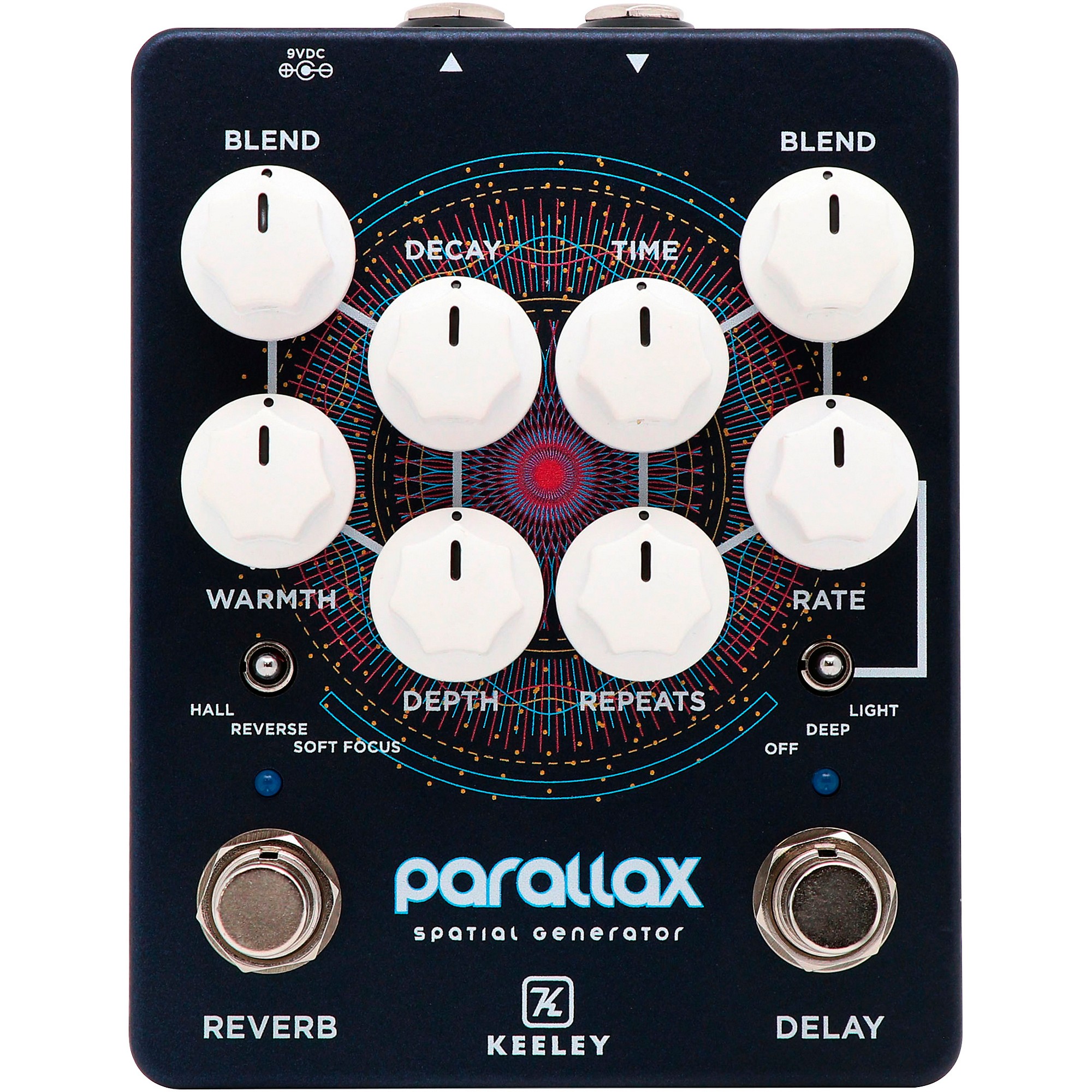 Keeley parallax ギターエフェクター Keeley Parallax Spatial Generator Effects Pedal Matte Blue
