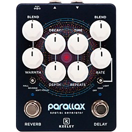 Open Box Keeley Parallax Spatial Generator Effects Pedal Level 1 Matte Blue