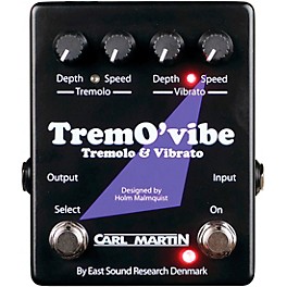 Carl Martin TremO'vibe Tremolo & Vibrato Effects Pedal Black