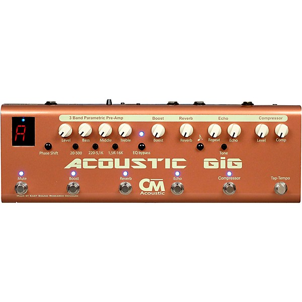 Open Box Carl Martin Acoustic GiG Multi-Effects Pedal Level 1 Tan