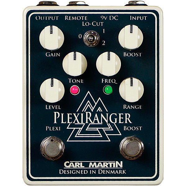Carl Martin PlexiRanger Overdrive Effects Pedal Green and Cream