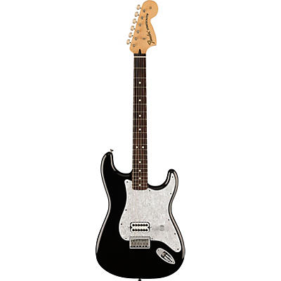 Fender Tom Delonge Stratocaster Electric Guitar With Invader Sh8 Pickup Black for sale
