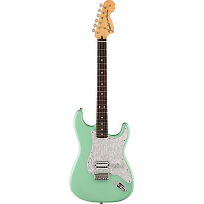 Fender Tom Delonge Stratocaster Electric Guitar With Invader Sh8 Pickup Surf Green for sale
