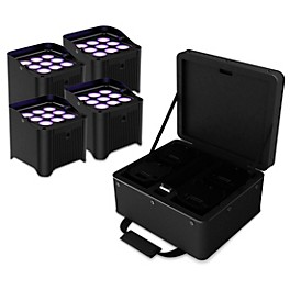 CHAUVET DJ Freedom Par H9 IP X4 Wireless Outdoor-Rated Battery-Powered Uplight Set With Carry Bag