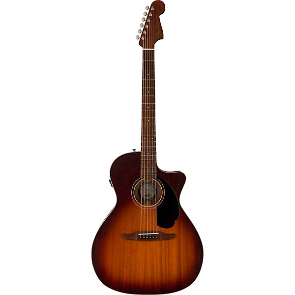 Fender California Newporter Special All-Mahogany Acoustic-Electric Guitar Honey Burst