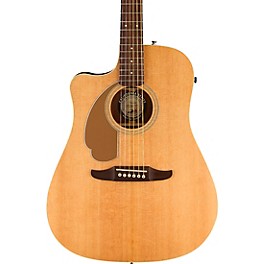 Fender Left-Handed California Redondo Player Acoustic-Electric Guitar Natural