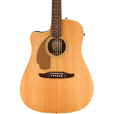 Fender Left-Handed California Redondo Player Acoustic-Electric Guitar Natural for sale