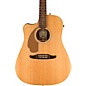 Fender Left-Handed California Redondo Player Acoustic-Electric Guitar Natural thumbnail