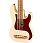 Fender Fullerton Precision Bass Acoustic-Electric Ukulele Olympic White