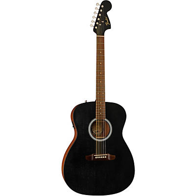 Fender California Monterey Standard All-Mahogany Acoustic-Electric Guitar Black for sale