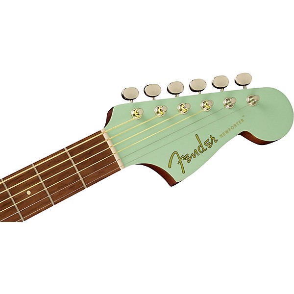 Fender California Newporter Player Acoustic-Electric Guitar Surf Green